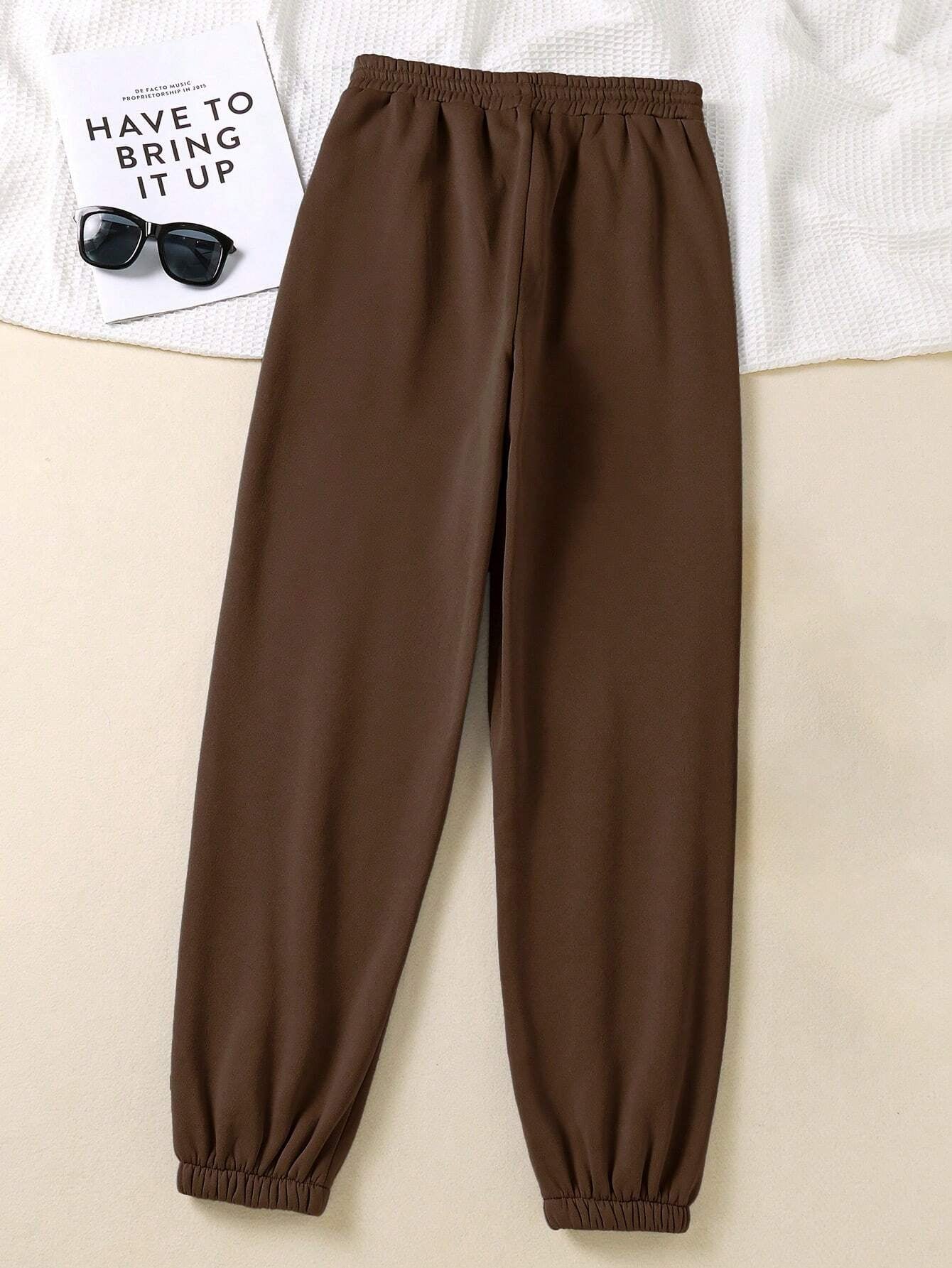 High Waisted Ripped Wide Leg Sweatpants