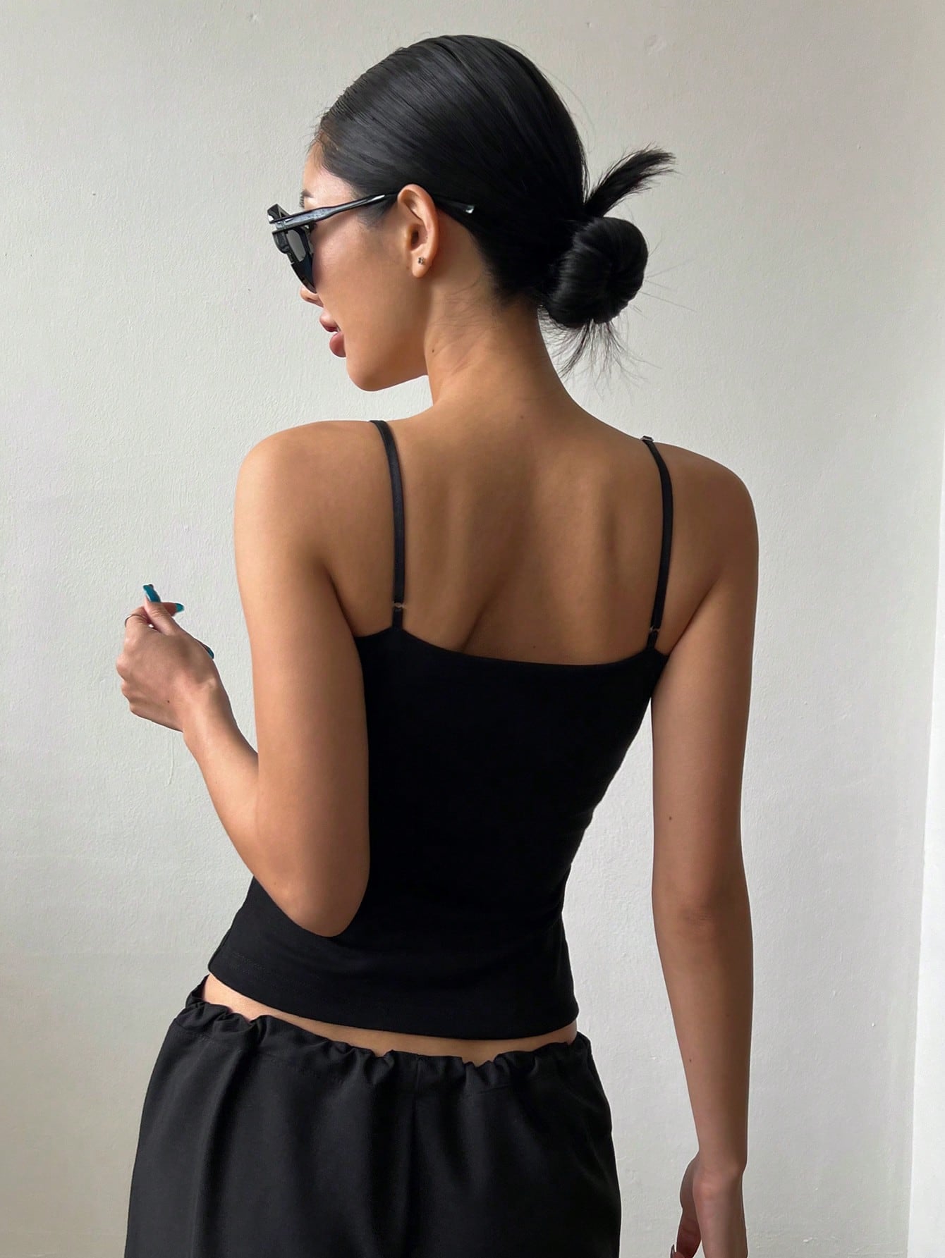 Button Front Cami Top For Women