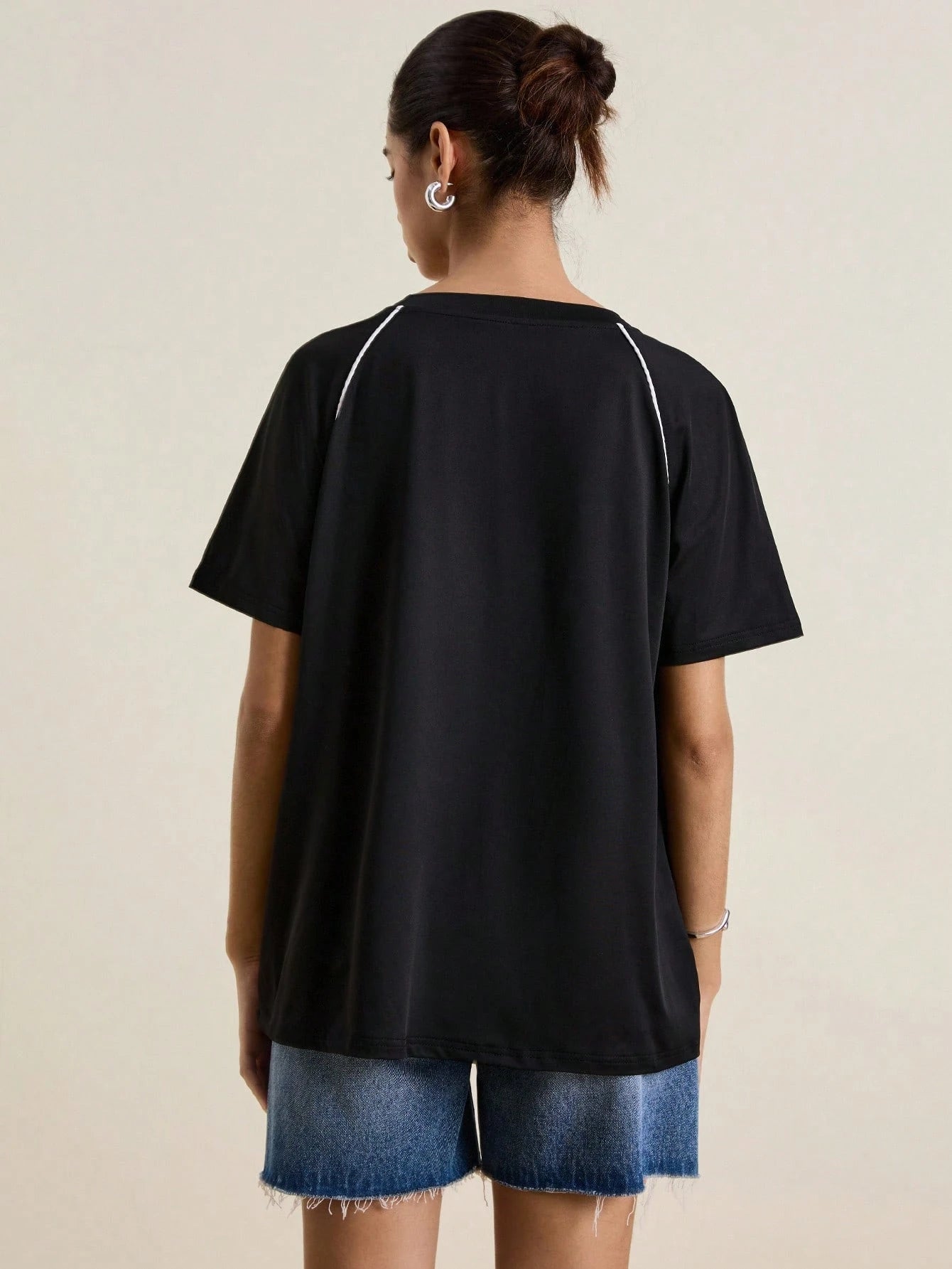 Casual Letter & Number Print T-Shirt, Summer