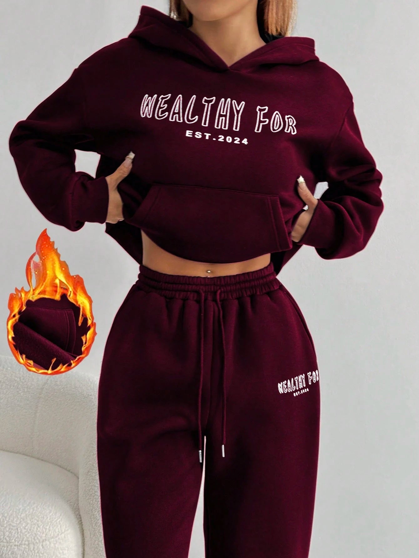 Letter Print Pocket Casual Hoodie, Sweatshirt, Long Sleeve Top