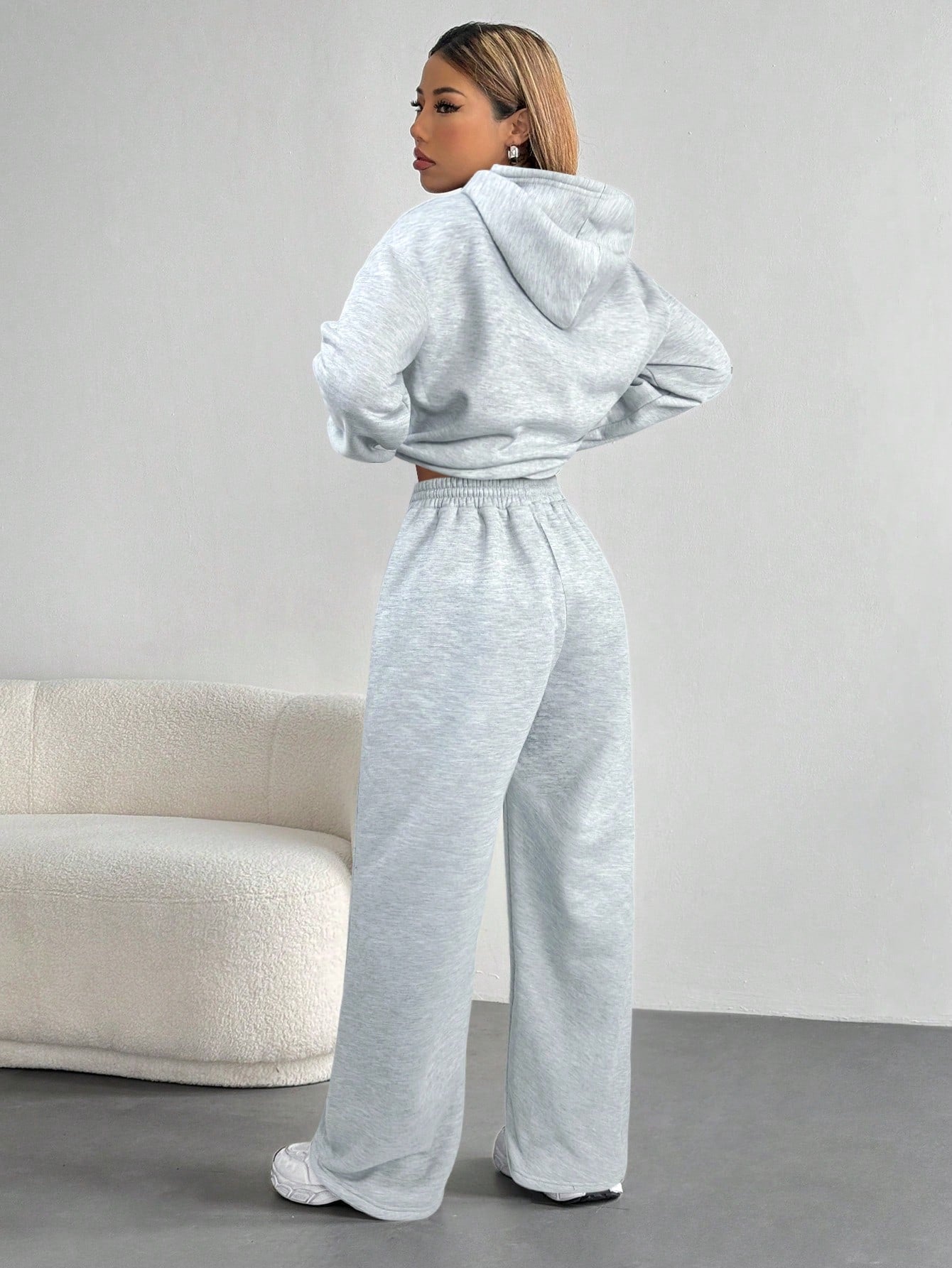 Letter Print Pocket Casual Hoodie, Sweatshirt, Long Sleeve Top