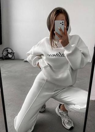 Balance Fleece Tracksuit with Oversized Hoodie and Loose Pants