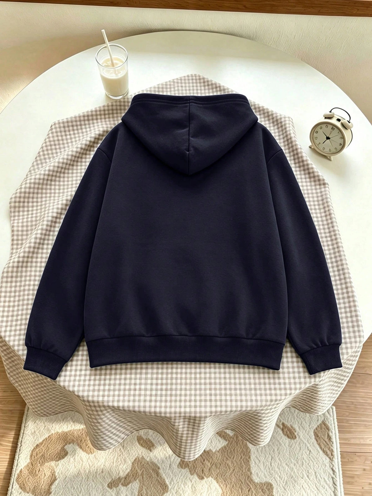 Women's NEW YORK Print Loose-Fit Zip-Up Hoodie