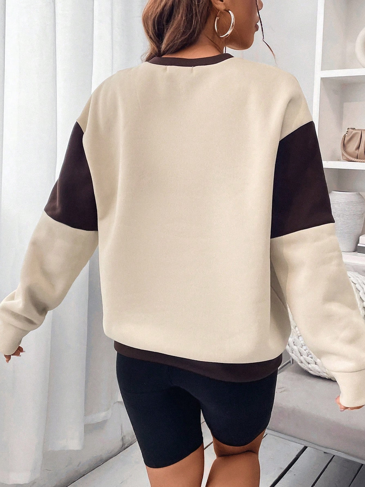 Women's HOUSTON Letter-Print Oversized Sweatshirt