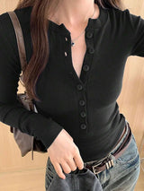 Long Sleeve Thermal Lined Warm Thickened Half-Zip Turtleneck