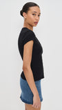 Ribbed Knit Cardigan - Stylish Solid Color T-Shirt with Full-Button Front and Ribbed Detailing, Perfect for Casual Wear
