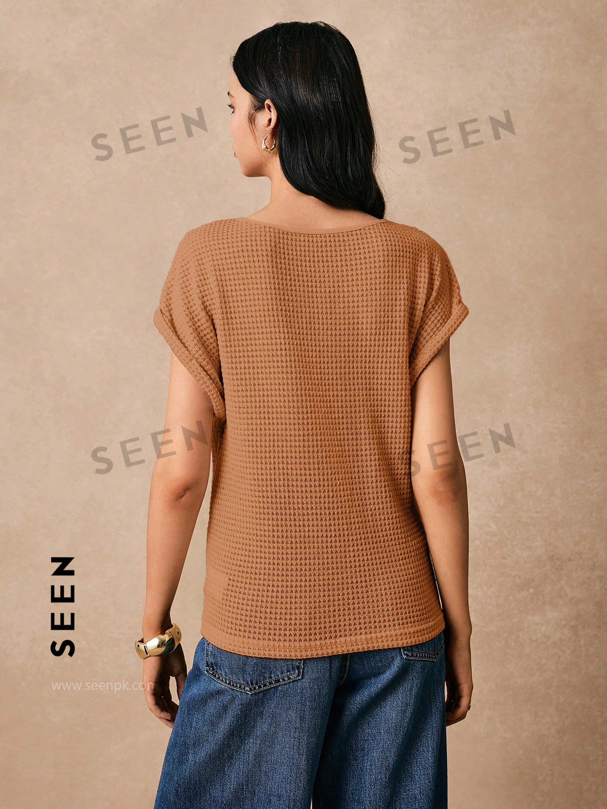 Women's Boho Heart Embroidered Batwing Tee