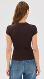 Ribbed Knit Cardigan - Stylish Solid Color T-Shirt with Full-Button Front and Ribbed Detailing, Perfect for Casual Wear
