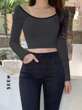 Women's Contrast Trim Short Cropped T-shirt