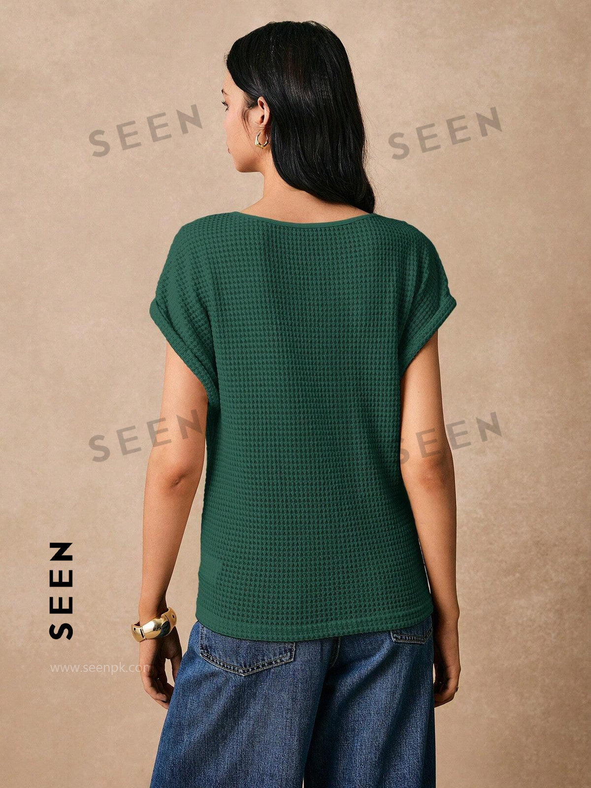 Women's Boho Heart Embroidered Batwing Tee