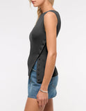 Sleeveless Button Knit Tank Top