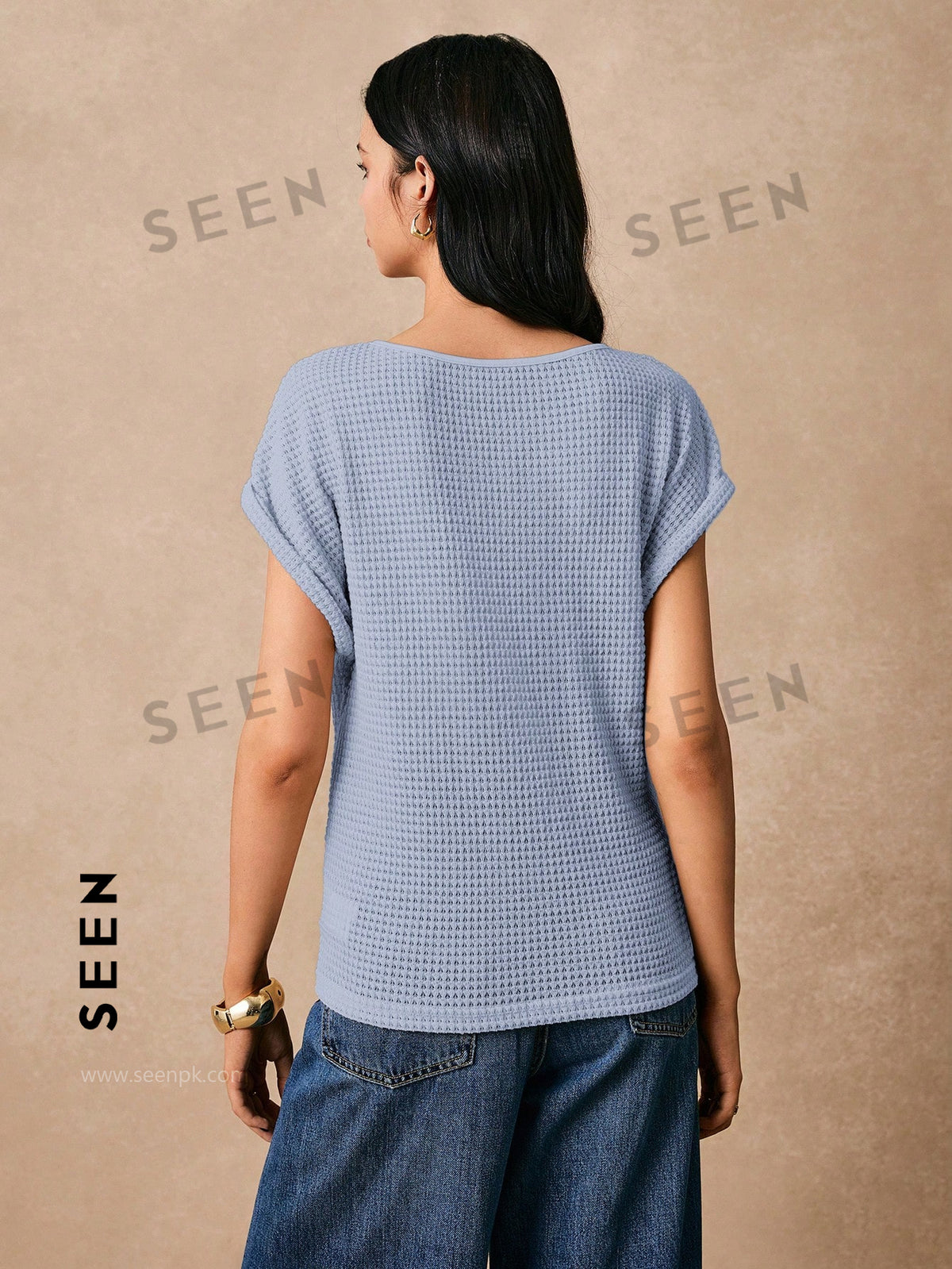 Women's Boho Heart Embroidered Batwing Tee