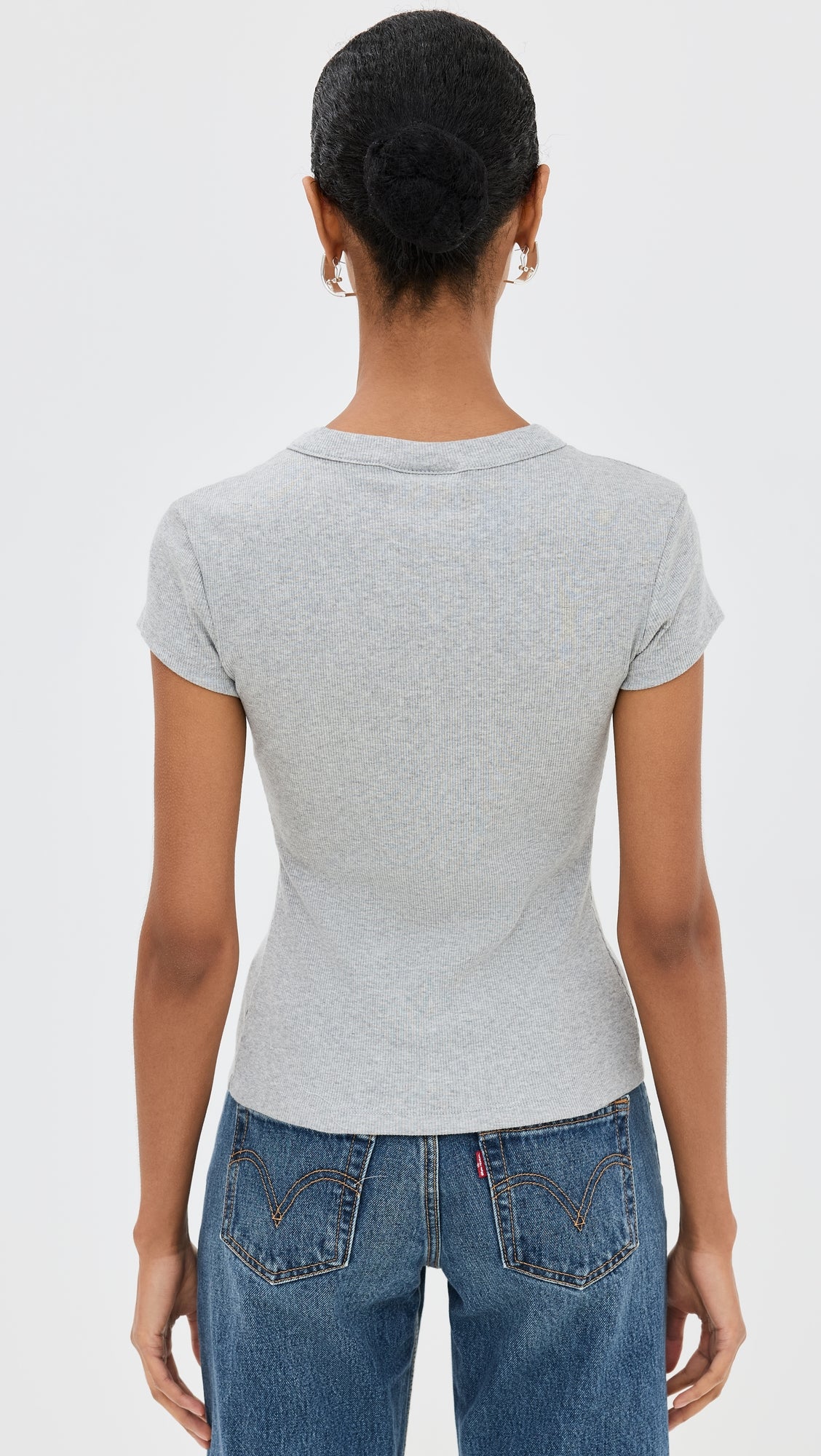 Ribbed Knit Cardigan - Stylish Solid Color T-Shirt with Full-Button Front and Ribbed Detailing, Perfect for Casual Wear
