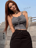 Women's Summer Crop Top With Straps