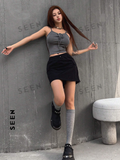 Women's Summer Crop Top With Straps