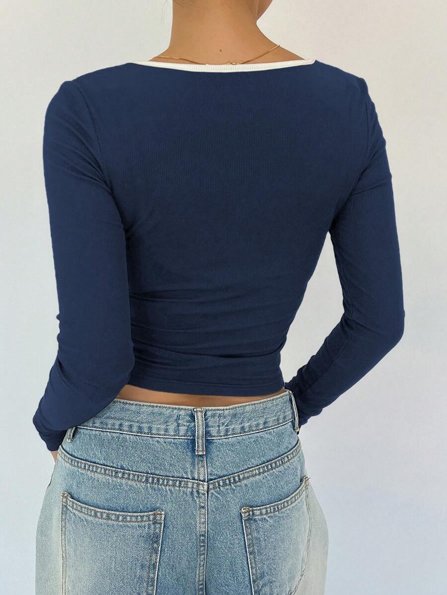 Ballet Style Bow Slim Fit Ladies T-Shirt