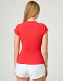Ribbed Knit Cardigan - Stylish Solid Color T-Shirt with Full-Button Front and Ribbed Detailing, Perfect for Casual Wear