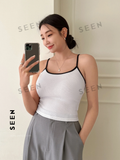 Contrast Binding Cami Top