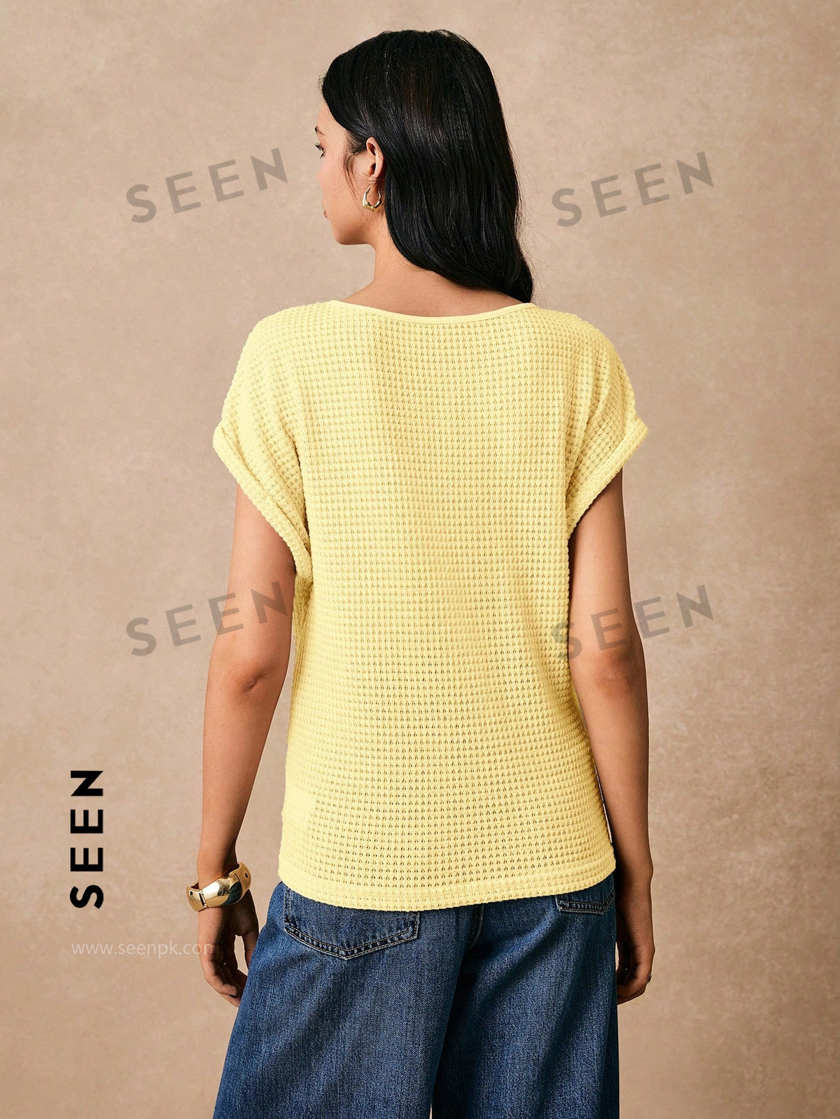 Women's Boho Heart Embroidered Batwing Tee
