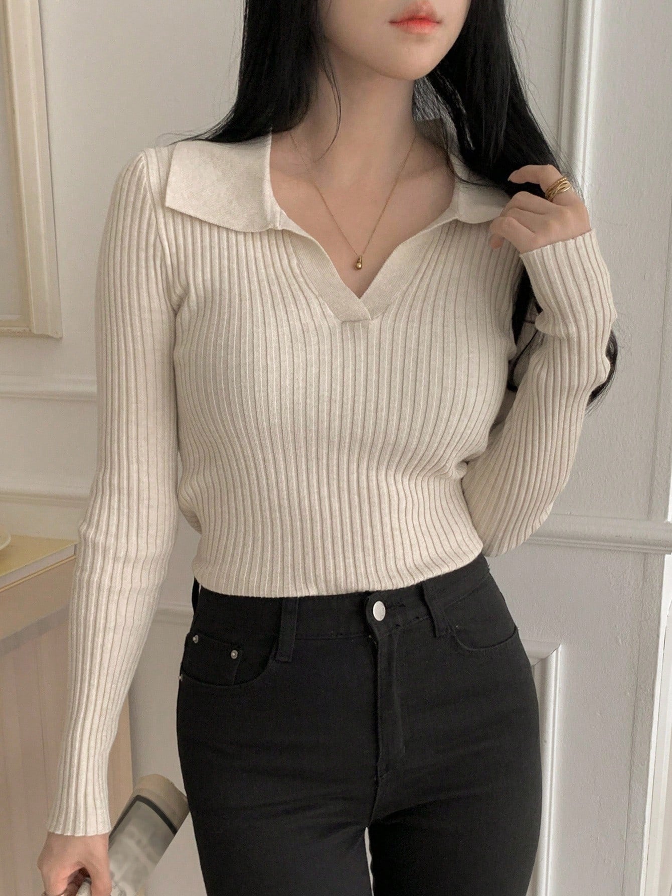 Casual Slim Fit Turtleneck Long Sleeve Sweater