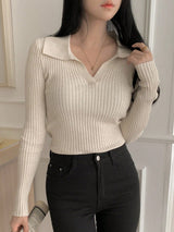 Casual Slim Fit Turtleneck Long Sleeve Sweater