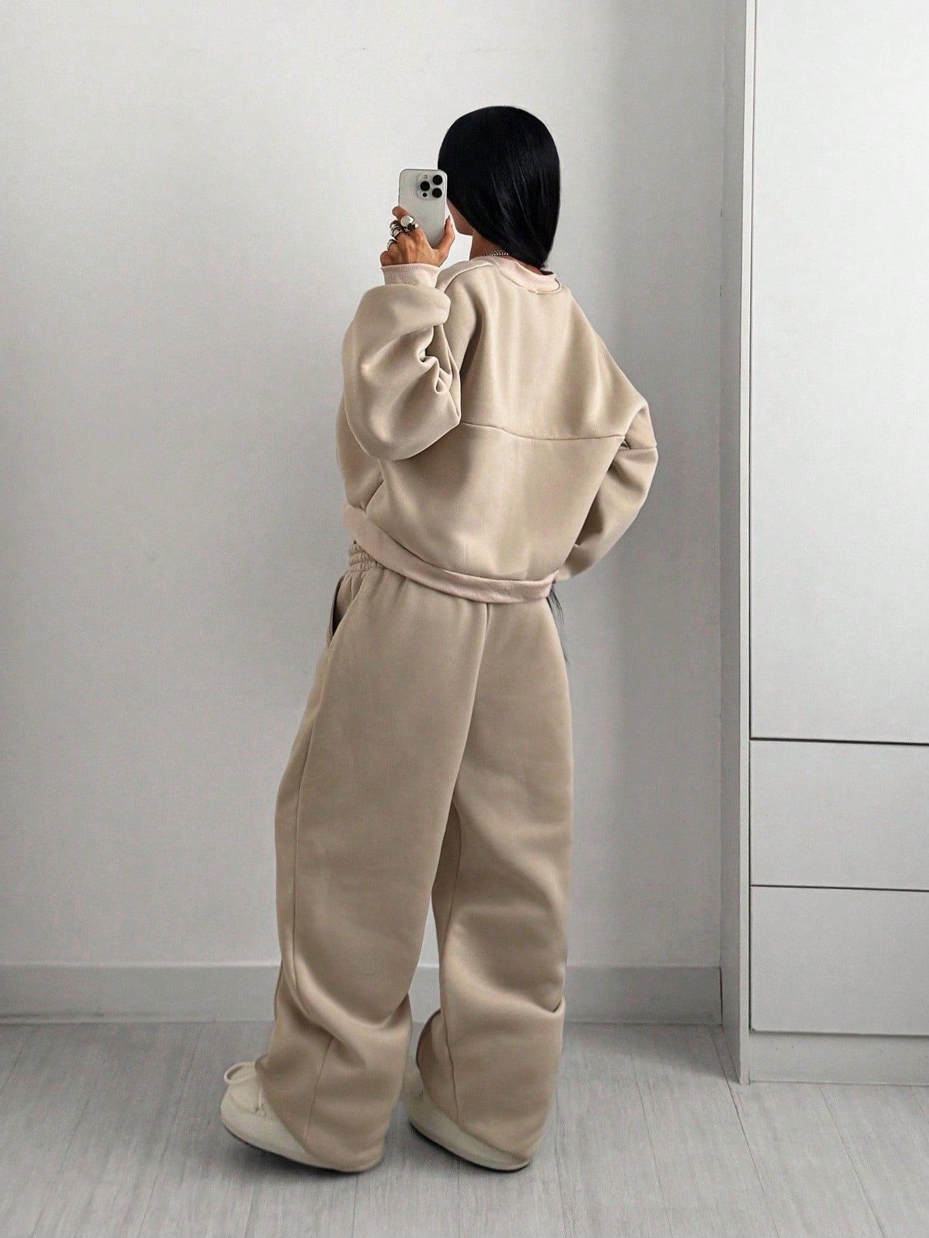 Street Style Camouflage Maple Leaf Print Zipper Sweatshirt & Pants Set