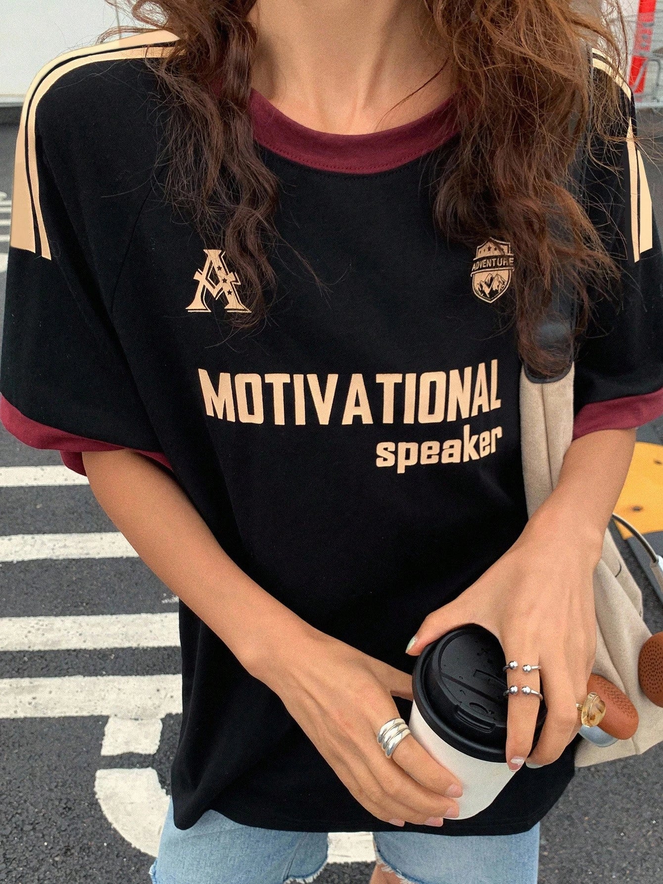 Vintage Striped Loose Casual Short Sleeve T-Shirt, Summer, Graphic Tees