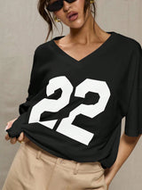Oversized Baseball T-Shirt Casual Cute Graphic Tee
