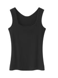 2pcs Sleeveless Ribbed Tank Tops