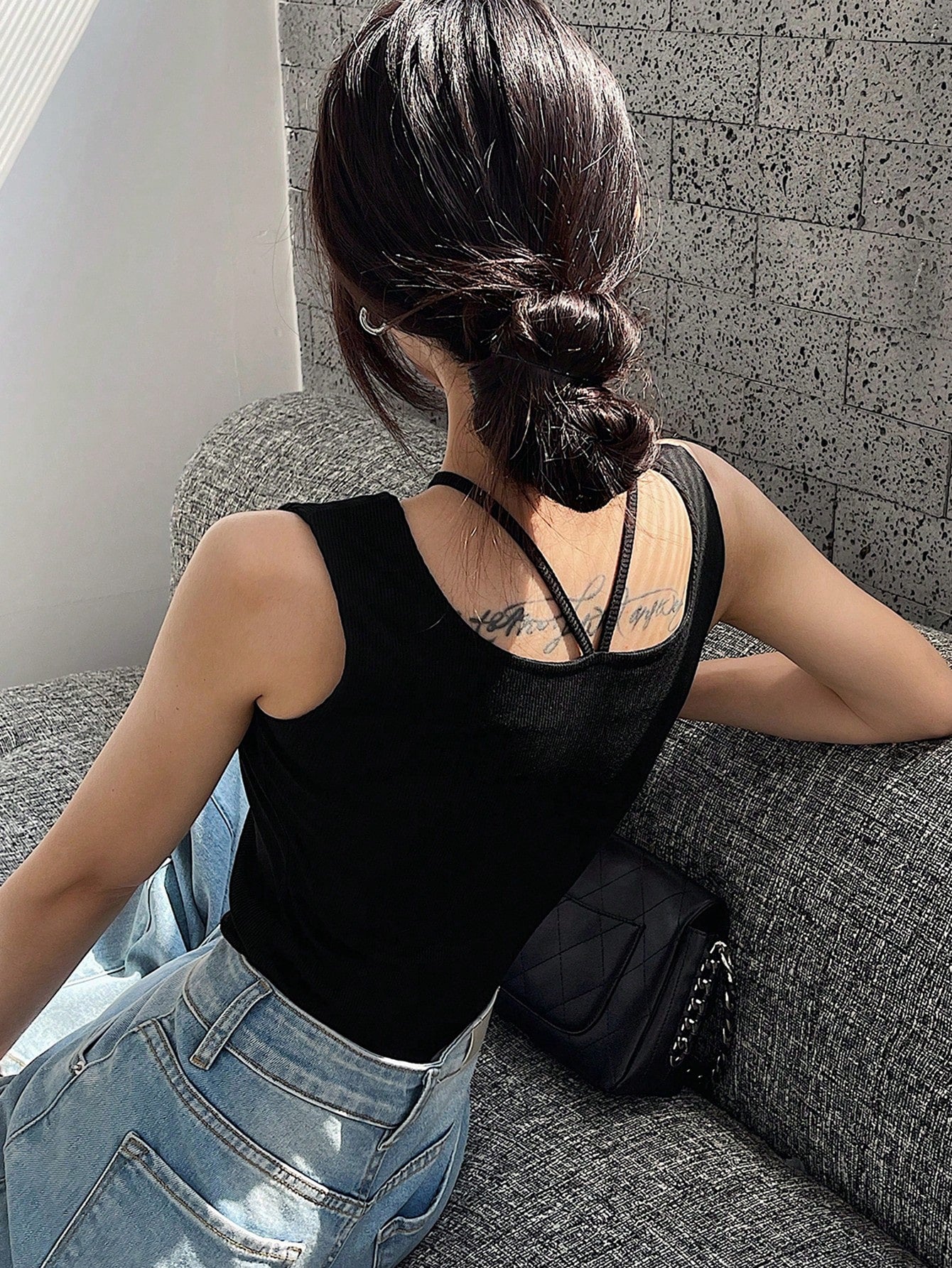 Slim Fit Halter Neck Camisole Top
