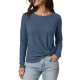 Womens Long Sleeve Tops, Casual Crewneck, Pullover Tunic Blouse, Loose Fitting T Shirts