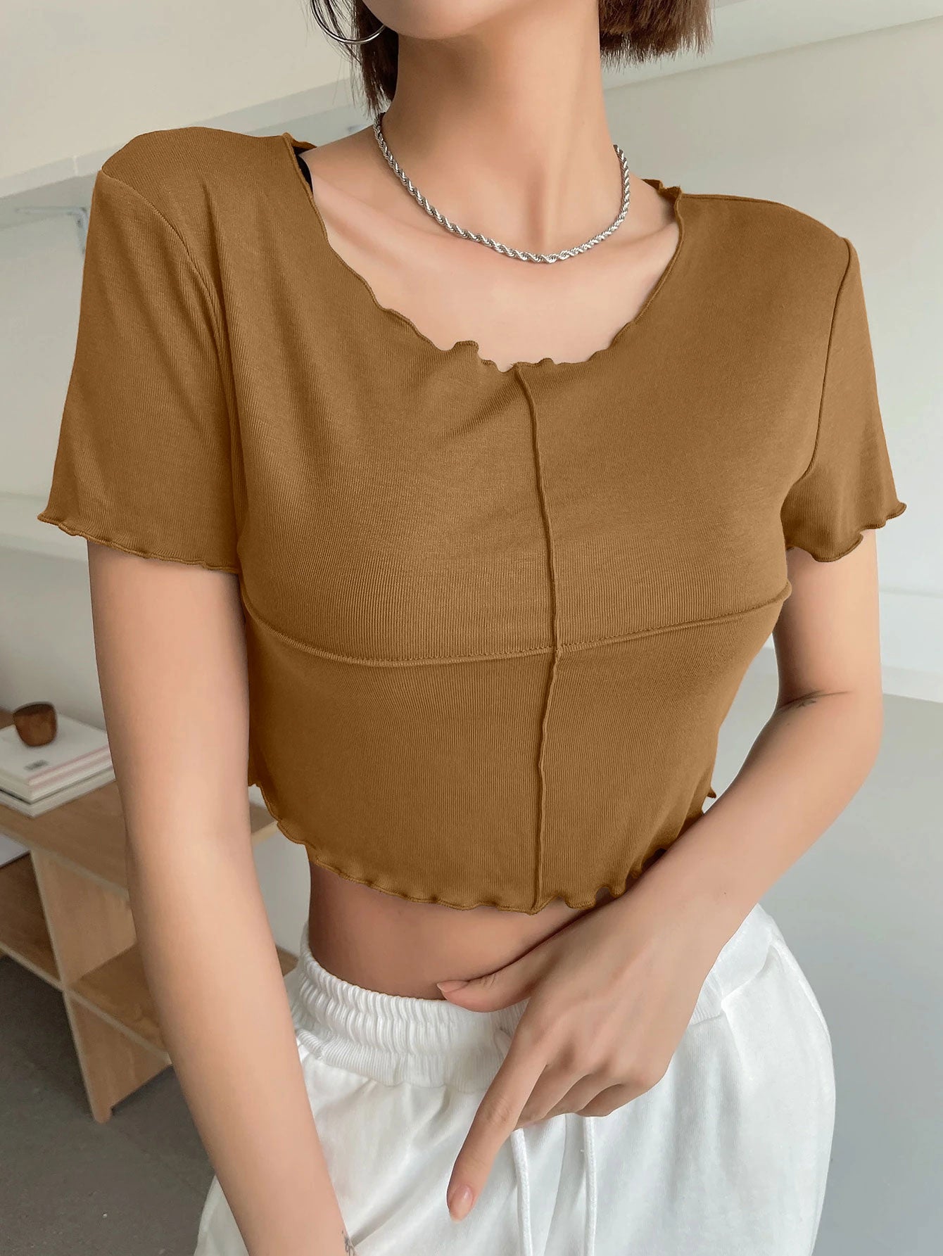 Lettuce Trim Crop Tee