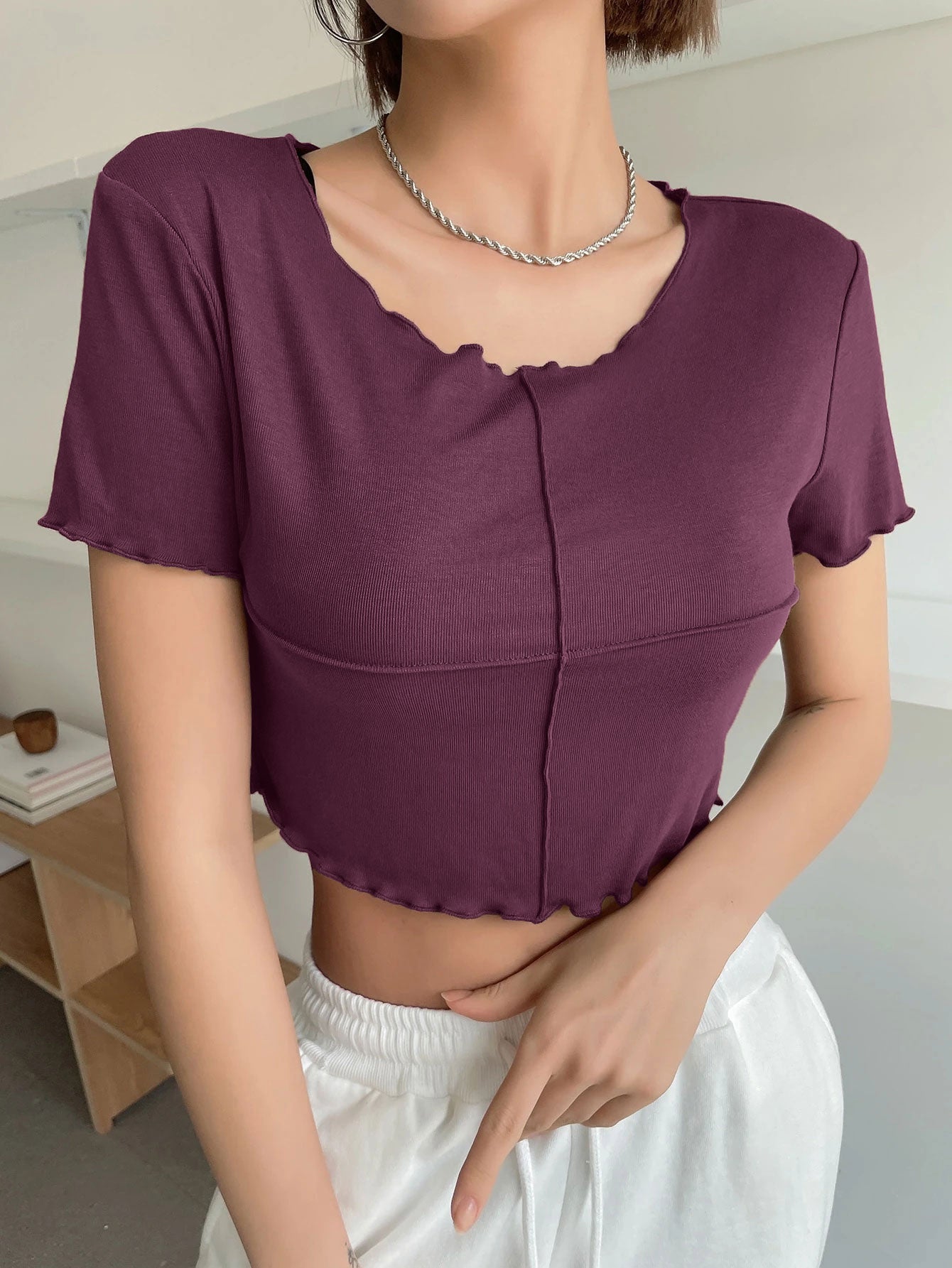 Lettuce Trim Crop Tee