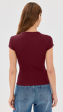 Ribbed Knit Cardigan - Stylish Solid Color T-Shirt with Full-Button Front and Ribbed Detailing, Perfect for Casual Wear