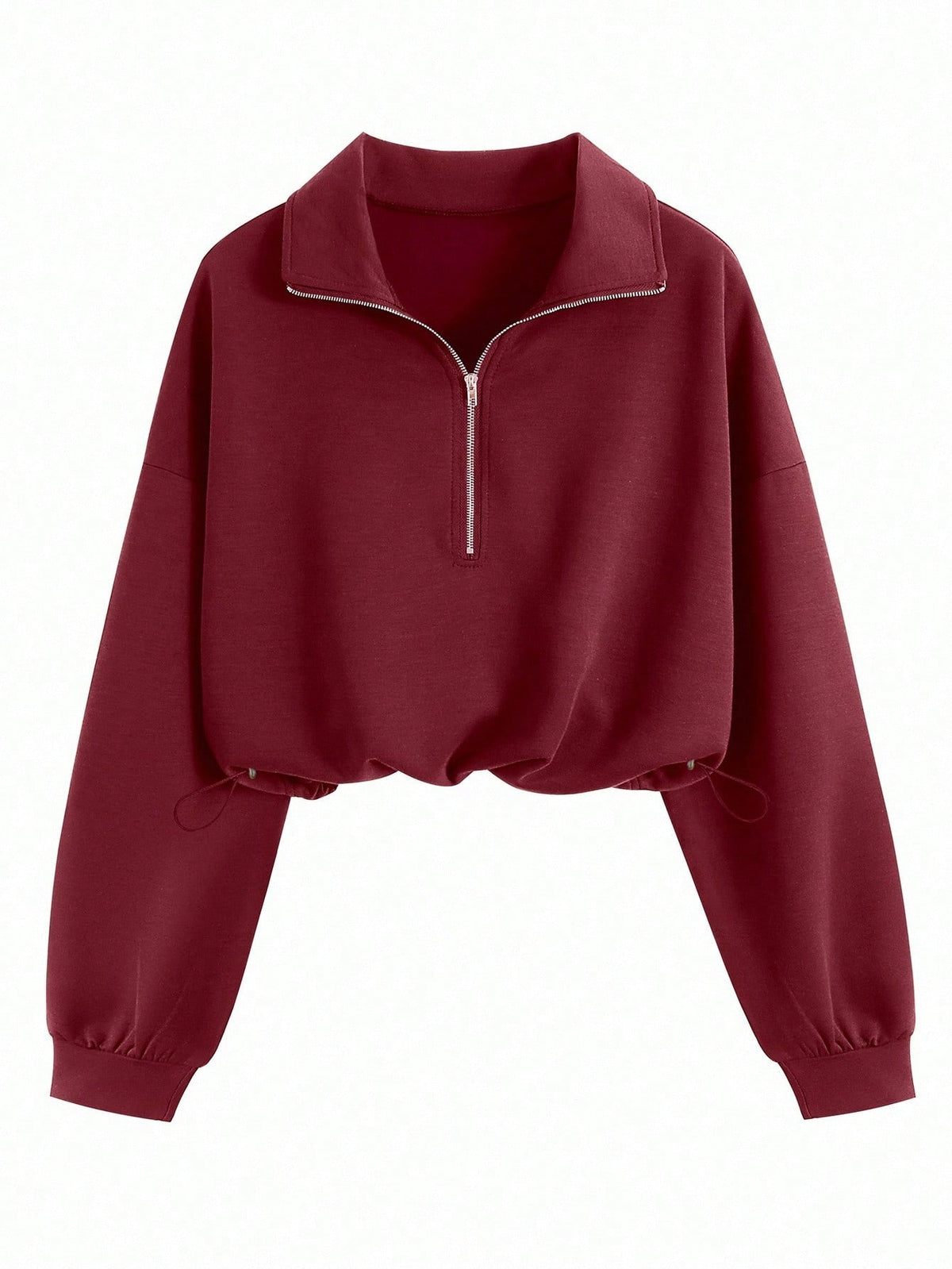 Women's Minimalist Oversized Half-Zip Sweatshirt