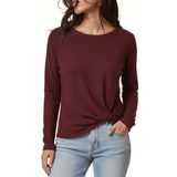 Womens Long Sleeve Tops, Casual Crewneck, Pullover Tunic Blouse, Loose Fitting T Shirts