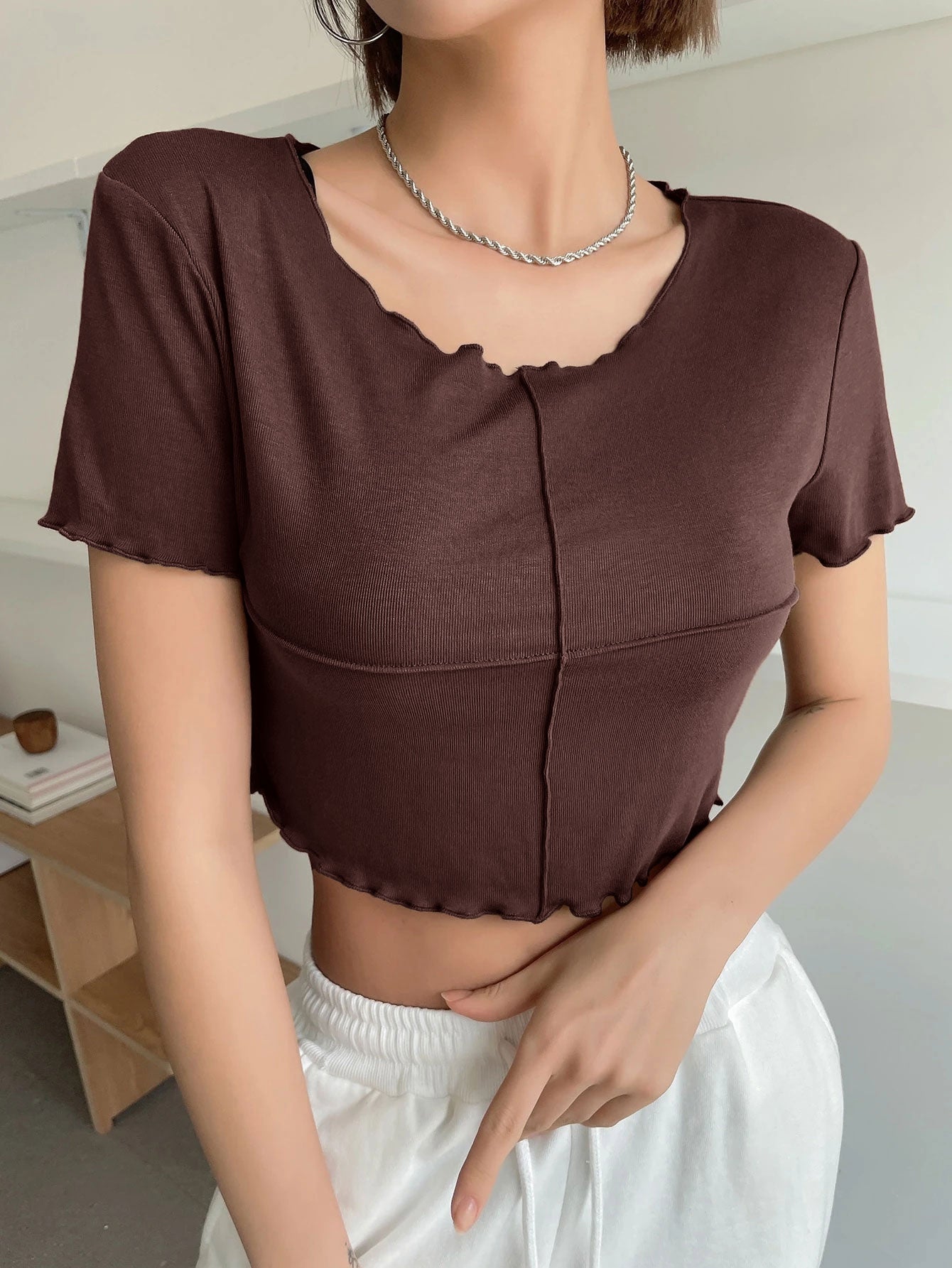 Lettuce Trim Crop Tee