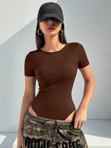 Wrap Short Sleeve Bodysuit