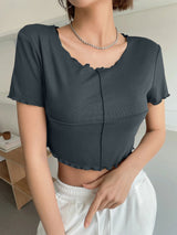 Lettuce Trim Crop Tee