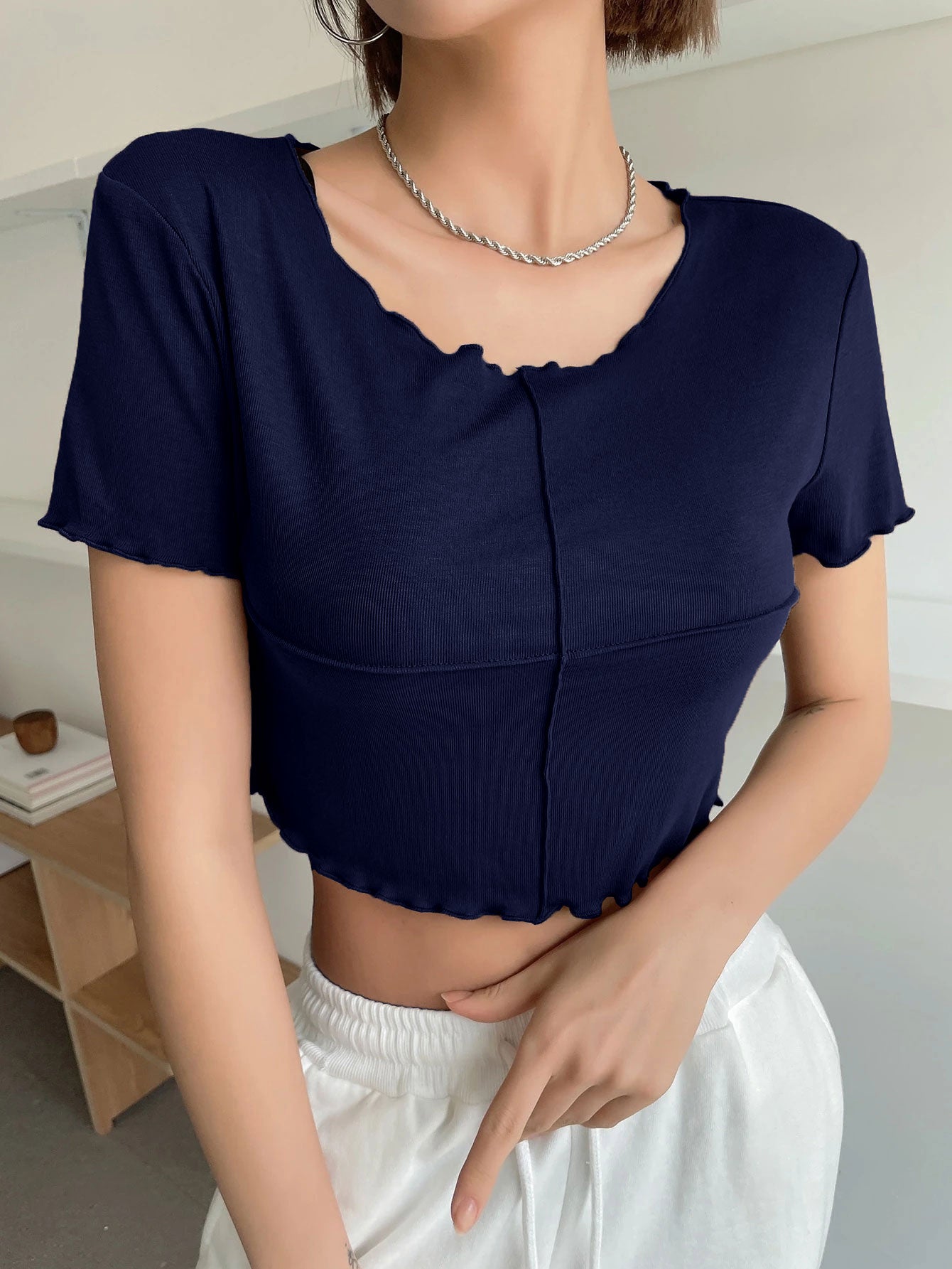 Lettuce Trim Crop Tee