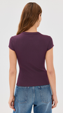 Ribbed Knit Cardigan - Stylish Solid Color T-Shirt with Full-Button Front and Ribbed Detailing, Perfect for Casual Wear