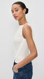 Sleeveless Button Knit Tank Top