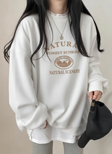 Women's Hip-Hop Thermal Sweatshirt with Letter Print – Slimming Long-Sleeve Top for Ultimate Fall Style!